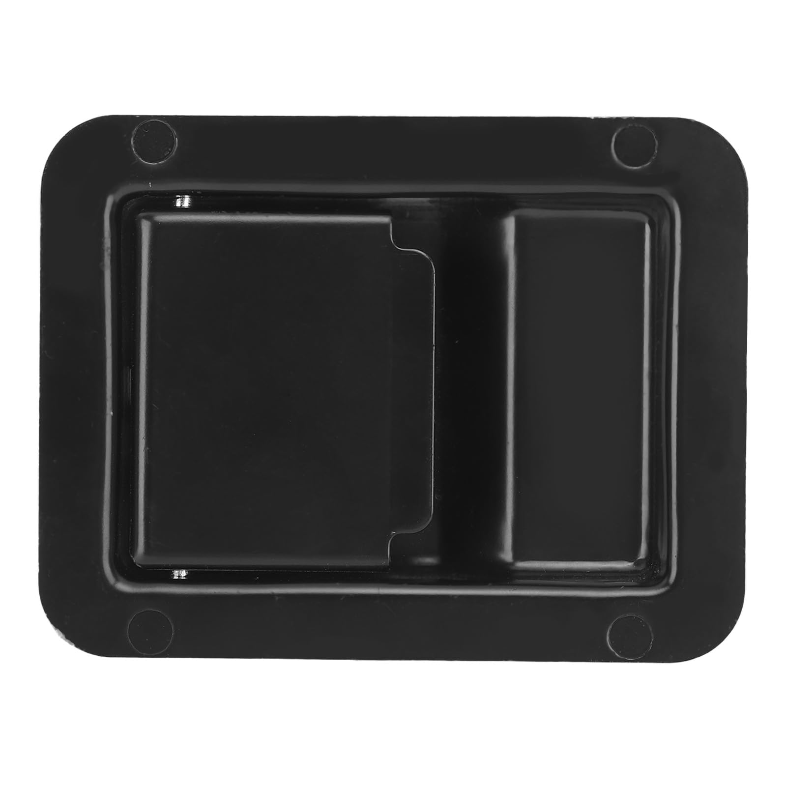 Zatrzask do skrzynki narzędziowej RV 140 x 108 mm Blokada drzwi łopatkowych Kompatybilny z przyczepą kempingową Wbudowany schowek Srebrny (Czarny)