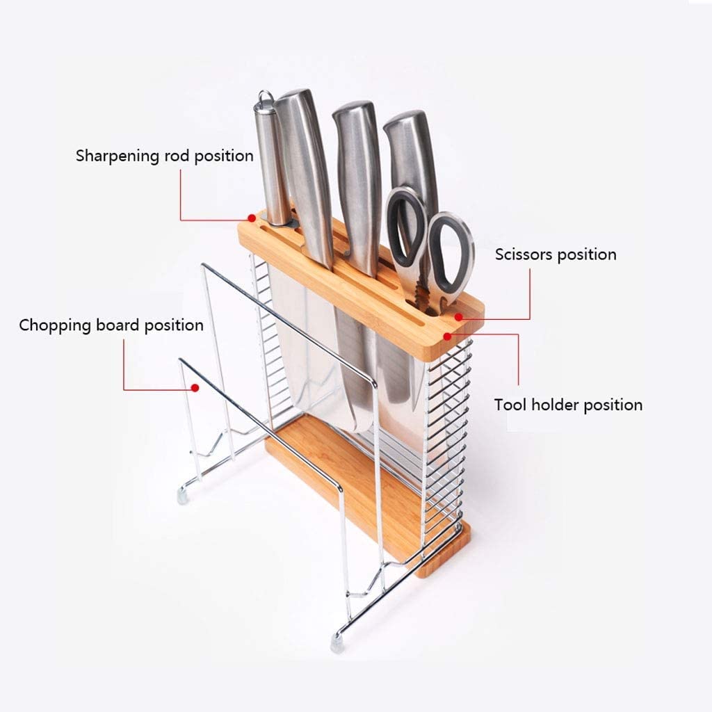 Bloque Cuchillos Cocina Bloque for Cuchillos, Soporte for Cuchillos De Cocina, Organizador, Bloque De Almacenamiento De Hierro Y Metal, Estante for Cuchillos