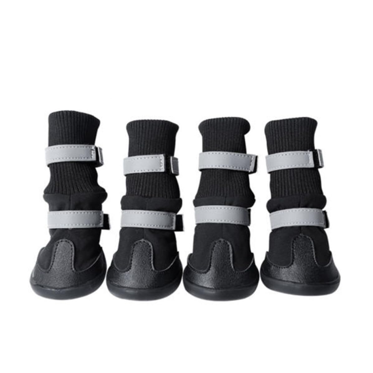 Chaussures pour chiens imperméables premium en tissu et caoutchouc L