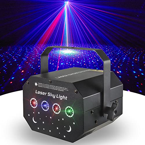 DJ Lights Party Lights, Gruolin Starry Laser Light RGB Stage Sky Light, Disco Club Effect Light with...