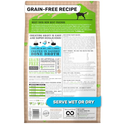 Image of I AND LOVE AND YOU Baked & Saucy Dry Dog Food, Lamb & Sweet Potato| 10.25lb | Grain-free kibble featuring real lamb, sweet potato, and digestion-supporting prebiotics and probiotics. No fillers.