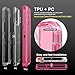 Follaroma for iPhone 14 Pro Max Case, Heavy Duty Shockproof Protection Phone Cases, Anti-Drop, Durable Dual Layer Transparent Protective Cover Compatible with iPhone 14 ProMax, 6.7 inch,Crystal Pink