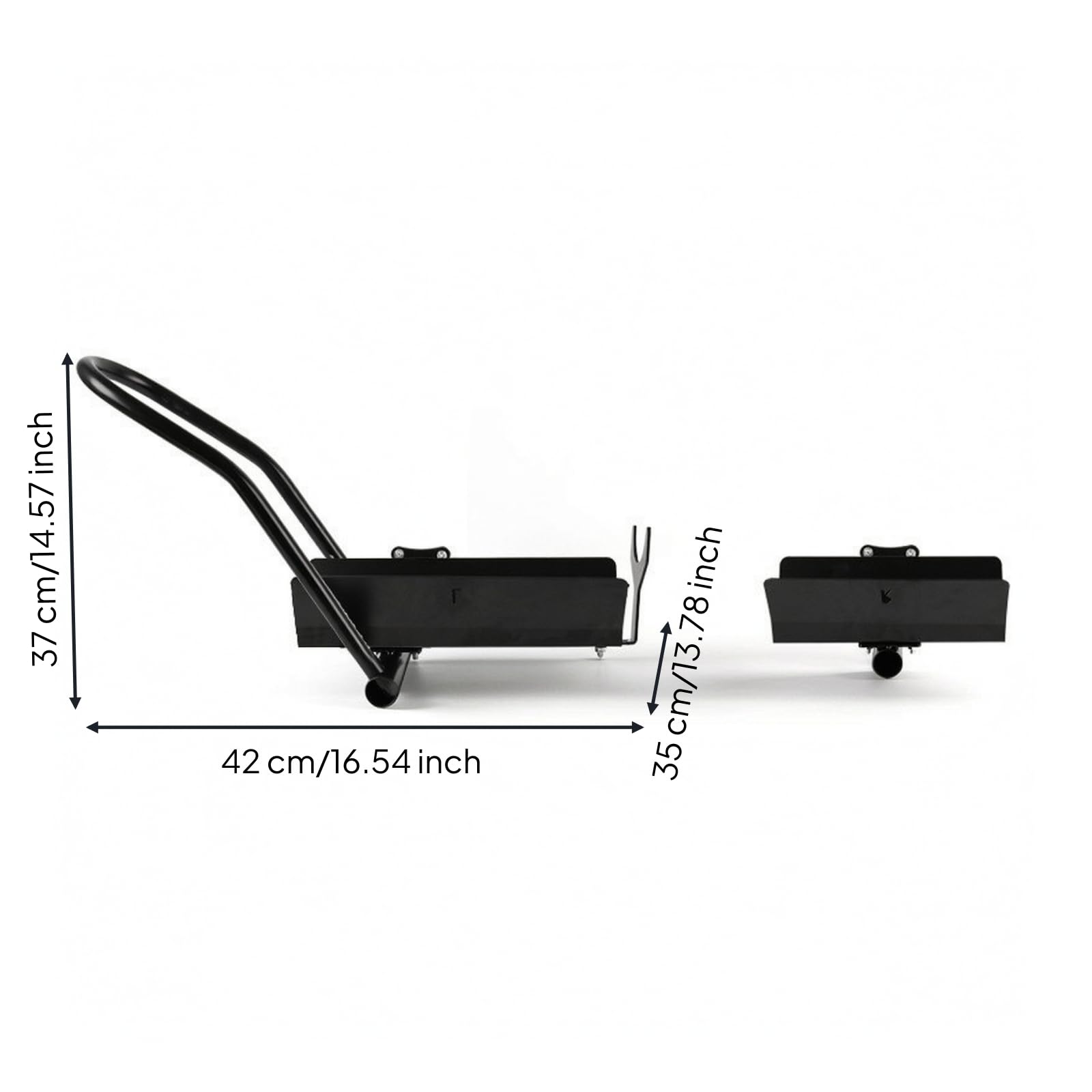 TISHITA Supporto Esposizione Biciclette Porta Bicicletta Mensola Parete Gancio Ciclo Staffa Metallo Carbonioso Regolabile Centro 115cm Altezza 37cm Profilo