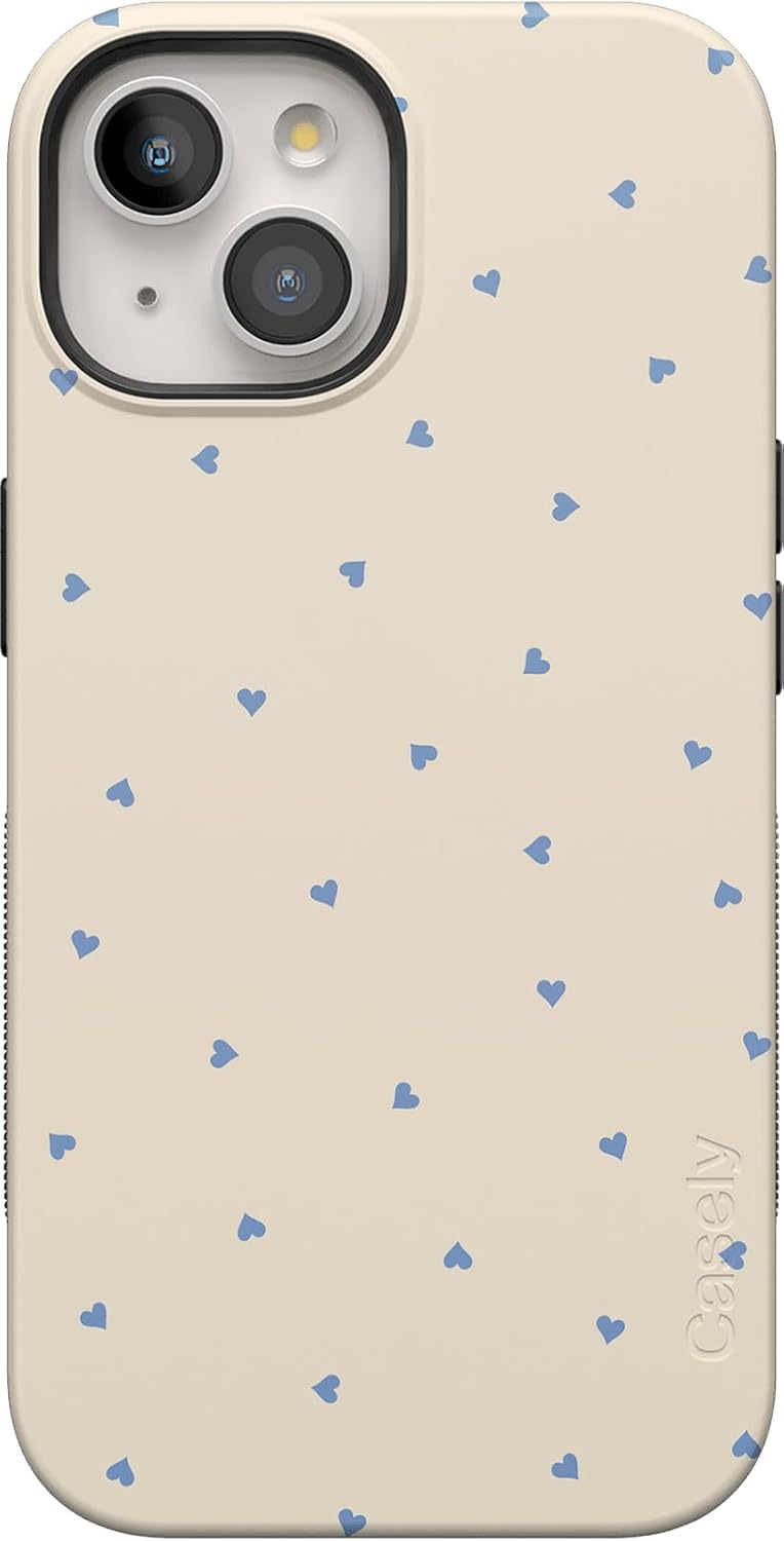 Casely iPhone 15 Case | I'm Yours | Tiny Hearts | Bold Protective Design | Compatible with MagSafe