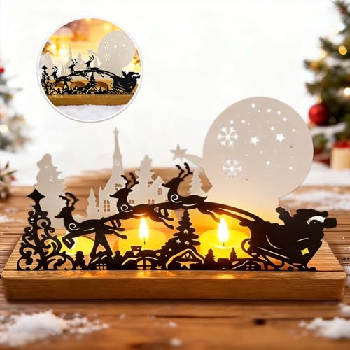 Betensh Kerzenhalter adventskranz, adventskranz teelichter 28 x 12.5 x 8 cm...