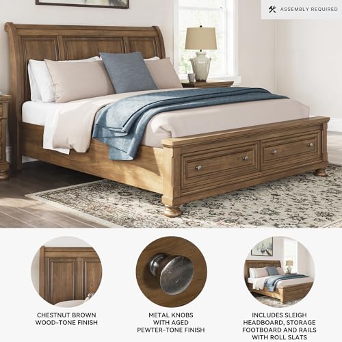 Image of Signature Design by Ashley King Storage Sleigh Bed