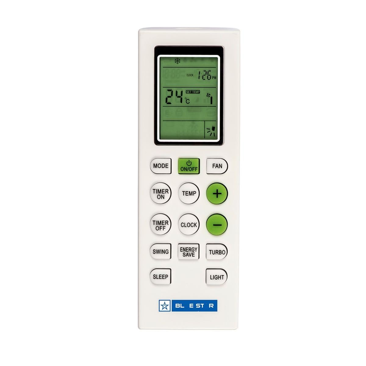 5 Year Warranty Remote Compatible for Blue Star Split/Window AC Remote 1.5 Ton 1 Ton 2 Ton