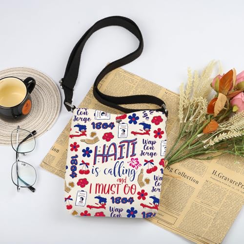 WSNANG Haitian Gifts Haiti is calling and I must go Crossbody Bag Haiti Pride Gifts Haitian Shoulder Bag Haiti Souvenir Gifts2