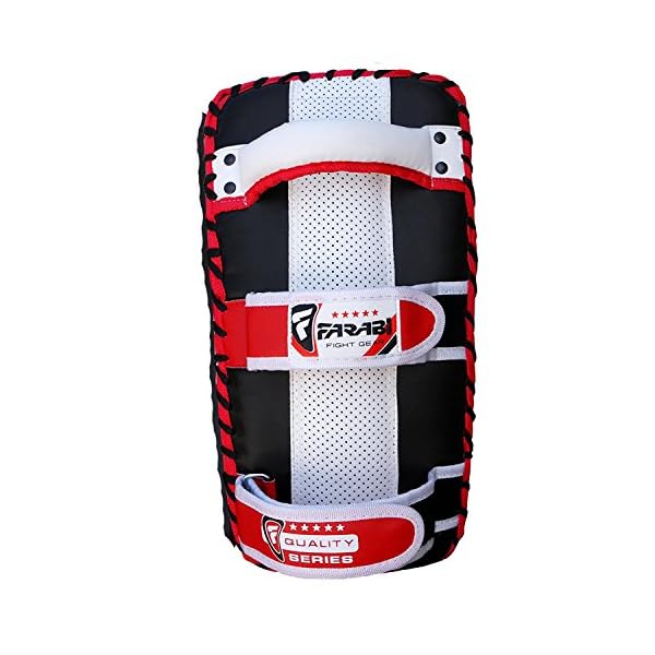 Farabi-Sports-Thai-pad-Kickboxing-Kick-pad-Kick-Training-Strike-Shield-MMA-Muay-Thai-Curved-X-1-Unit Thai pad, Kickboxing Kick pad, Kick Training Strike Shield MMA Muay Thai pad Curved (Single Item)