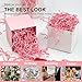 Corlcol 2LB Crinkle Paper Shred Filler for Gift Box Bag and Basket On Mother's Day(Pink)