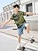 Haloumoning Boys Short Sleeve T Shirts Kids Fashion 3D Print Crewneck Tees Summer Hipster Hiphop Tops 5-14 Years