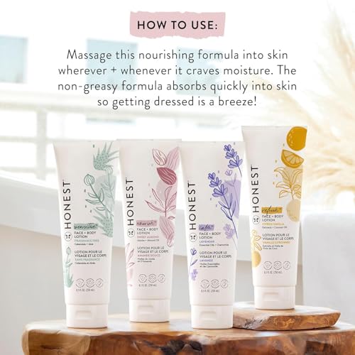 The Honest Company 817810012204 Hydrating Face + Body Lotion | Fast Absorbing, Naturally Derived, Hypoallergenic | Fragrance Free Sensitive thumb #5