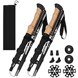 Paquete de piezas a juego: proporcionaremos a todos los aventureros piezas a juego, 2 bastones de trekking, una bolsa, 4 juegos de puntas de goma.Los componentes combinados pueden hacer frente mejor a entornos naturales como la nieve, la arena y el barro.