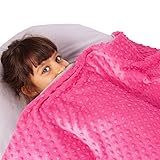 Hazli Kids Weighted Blanket - 7lbs Ultra-Cozy 100% Cotton Weighted Blanket for Kids with Super-Soft,...