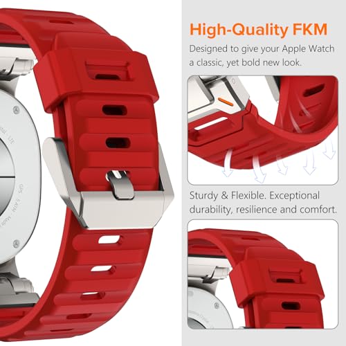 KADES Rugged FKM Sport Band for Galaxy Watch 9/8 & 8 Classic - image 5