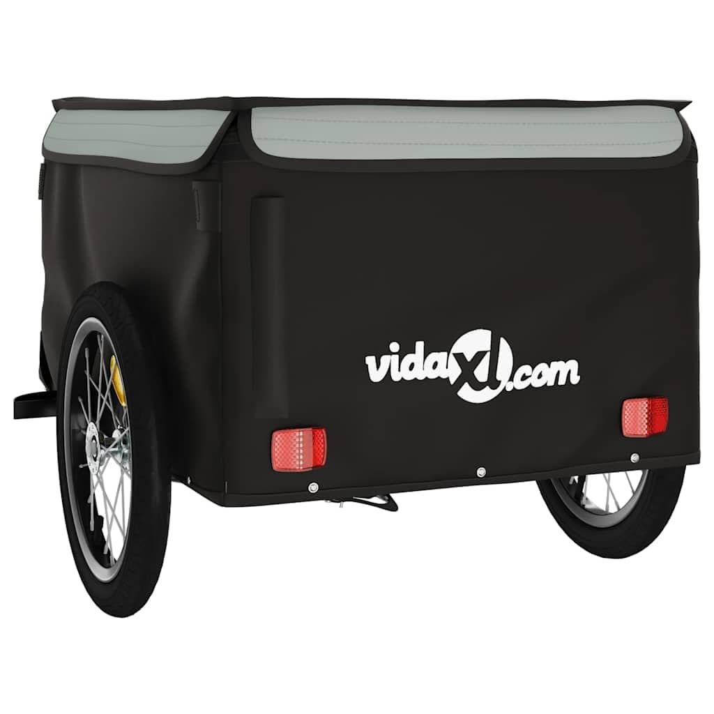 vidaXL Lastenanhänger Fahrrad Fahrradanhänger Transportanhänger Anhänger Eisen