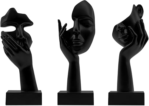 LXURY Estatua de figura para decoración de estanterías, estatua de pensador para decoración de oficina, objetos decorativos modernos de escritorio