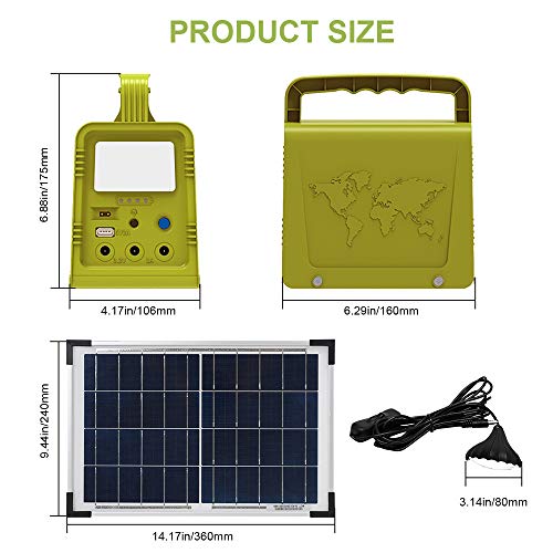 ECO-WORTHY 84Wh Portable Power Station, Solar Generator Lighting Kit with 18W Solar Panel and LED Lamp for Outdoor Camping, Hunting, Home Emergency Power Supply - Image 5