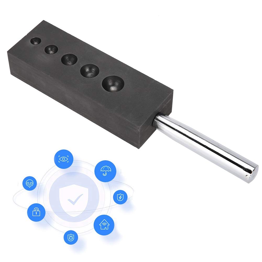 4 in 1 Graphite Casting Ingot Making Precious Metal Torch Casting Kit for Melting Casting Refining Glass Graphite 4 for Casting Graphite Marble Sphere - Image 6