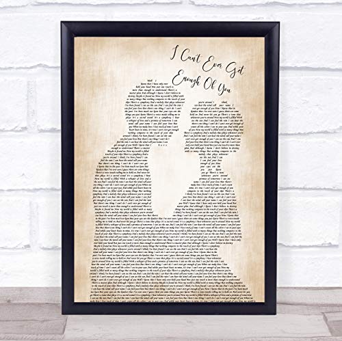 I Can't Ever Get Enough of You Man Lady Song Lyric Print