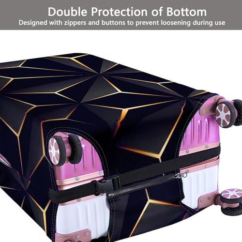suitcase cover luggage cover travel suitcase cover elastic suitcase protective case for suitcase cover suitcase travel trolley case cover 18-32 inch, Black/White, L, Travel Suitcase Cover4