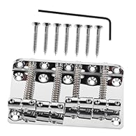 Sturdy materials: ensures sound quality with sturdy construction,violin parts and accessories,top load bass bridge Reliable stability: the sturdy bridge design ensures stable performance throughout your playing,chrome bass bridge,bass guitar bridge r...