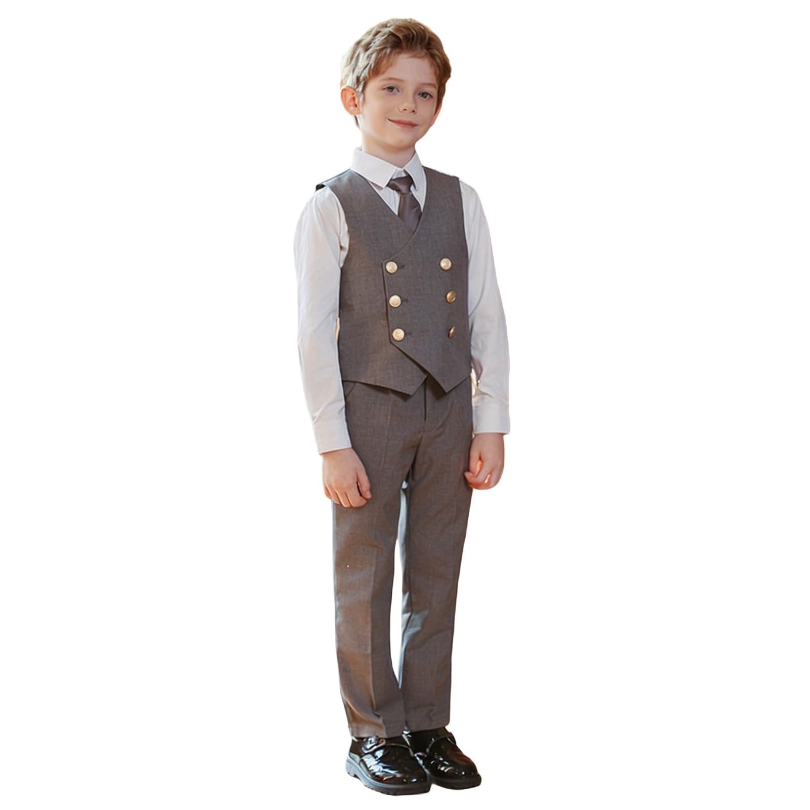 Einschulung Junge Outfit, Elegantes Schuloutfit für Jungen: Weste und Hose