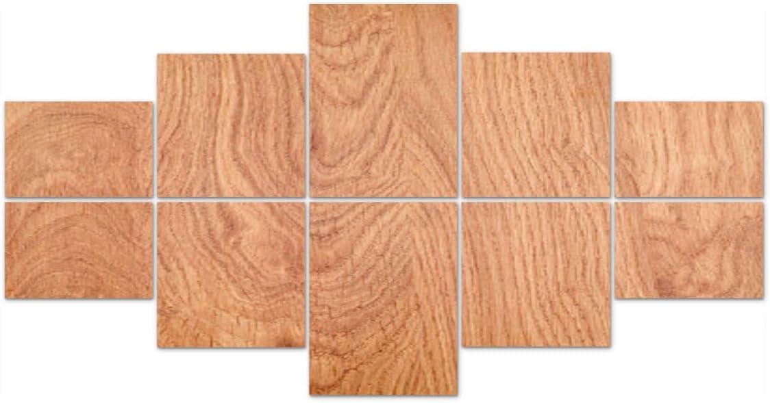 PZWKJOILPQ 10 Pack Art Acoustic Panels Light brown wooden