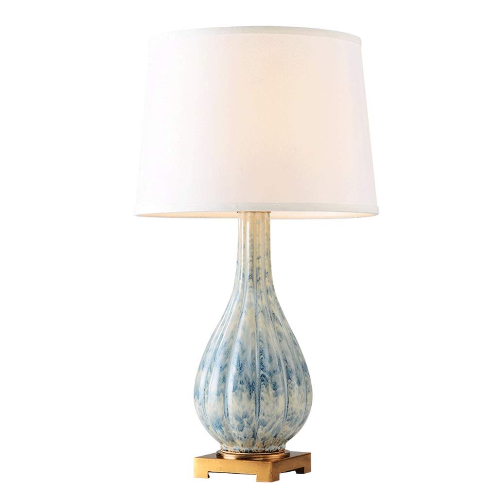 Lampa Stołowa Ceramiczna lampa stołowa kreatywność lampka luksusowa sypialnia salon hotelowy stolika dekoracyjna lekka metalowa baza nocna lampka nocna Lampka Nocna do Salonu