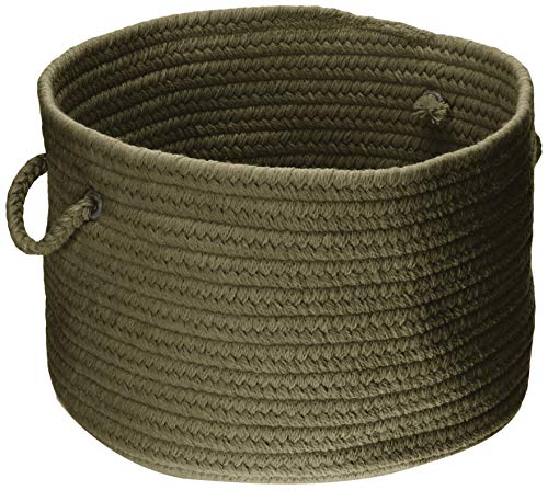 Colonial Mills Wl55 14 By 14 By 10-Inch Bristol Storage Basket, Olive #TOP12