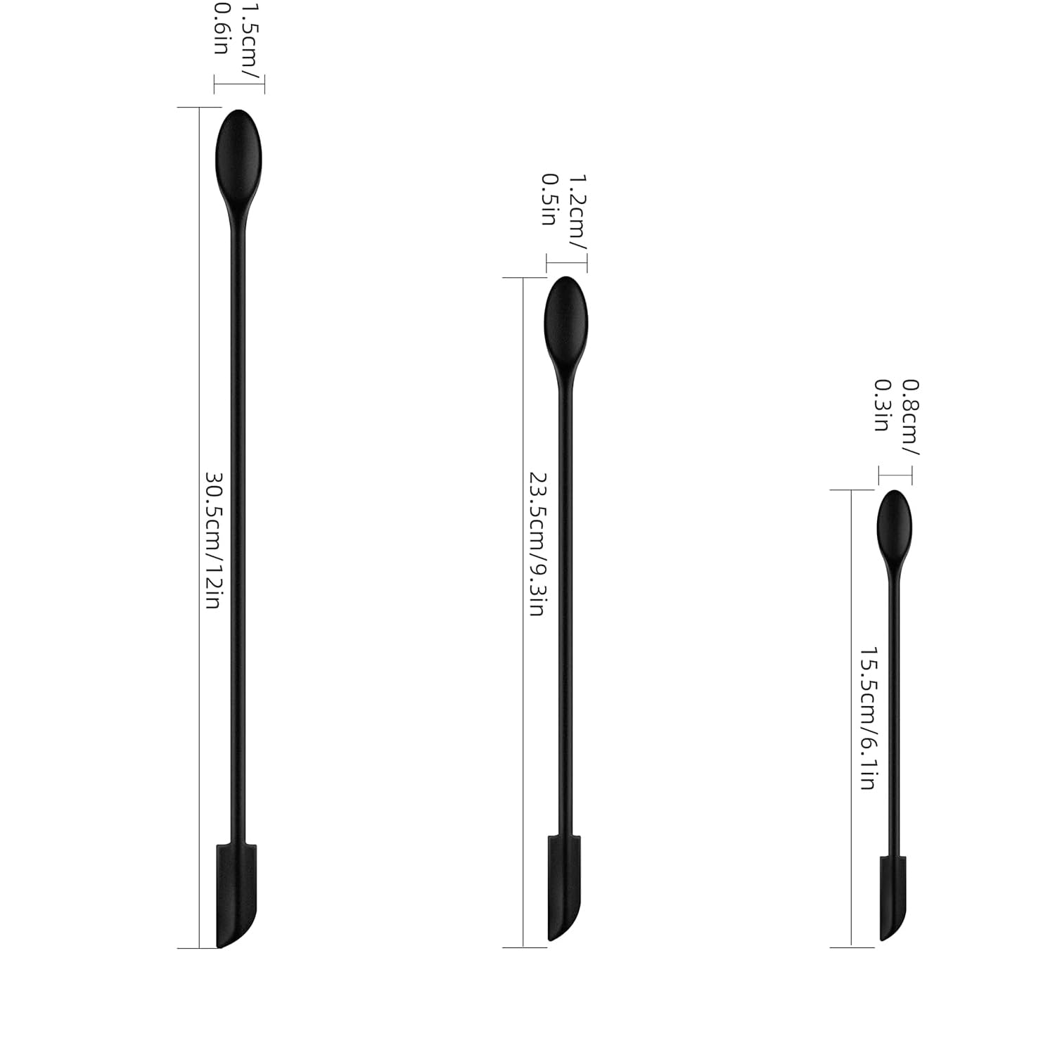 3pcs Mini Spatules En Silicone, Petite Cuillère Réutilisable De