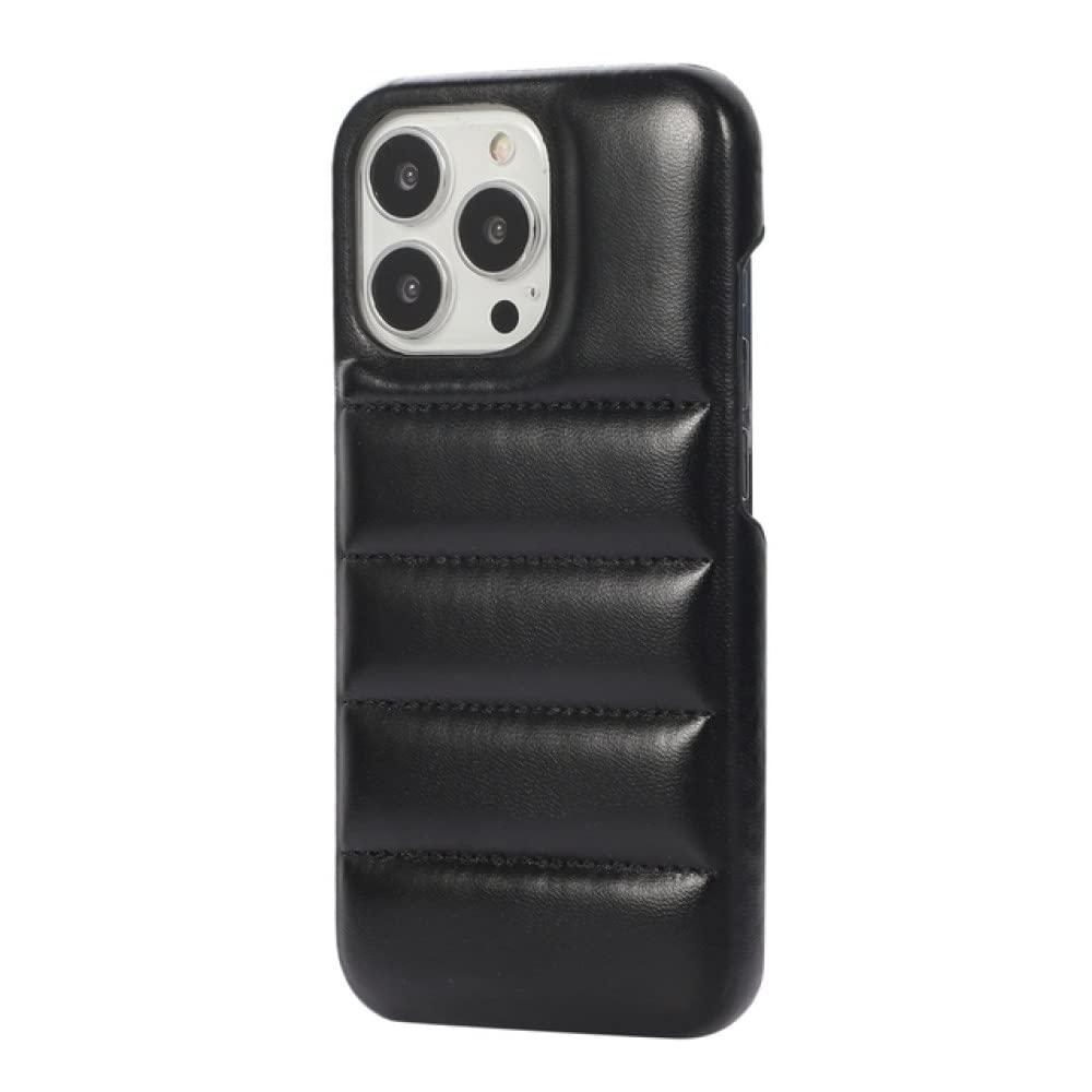 Coque silicone souple iPhone 11 Pro Max style doudoune noire
