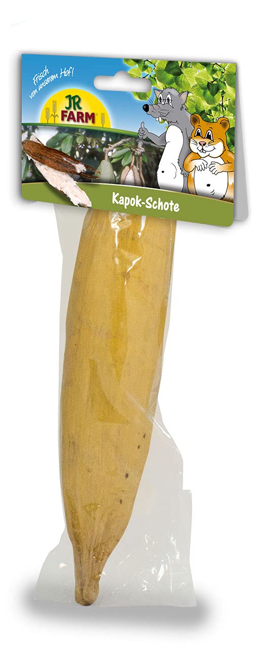 JR Farm Kapok-Schoten (Baumwollschoten) – 4 Stück, Natürliches Nistmaterial Für Kleinnager