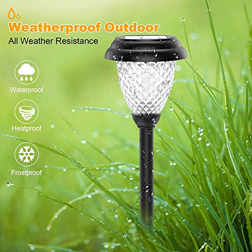 Ciyoyo Solar Pathway Lights Outdoor 6 Pack Warm White & Color Changing Waterproof Landscape Path Lights Solar Powered Decorative Garden Yard Lights For Path Lawn Walkway Patio Driveway, Auto On/Off #TOP3