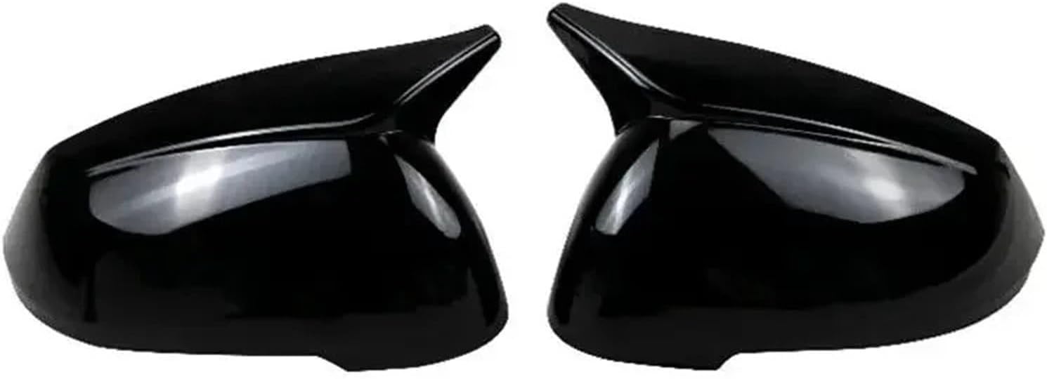 Compatible For BMW X1 U11 U12 2023 2024 LHD Rearview Side Mirror Cover Wing Cap Exterior Sticker Door Rear View Case Trim Housing Carbon (Color : Gloss Black)