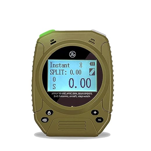 Design-Pie with Belt Clip Shot Timer Multifunction Shooting Timers for Pistols,Rifle,Dry Fire Training Shot in IPSC IDPA 3 Gun Shooting Competition Timer Waterproof