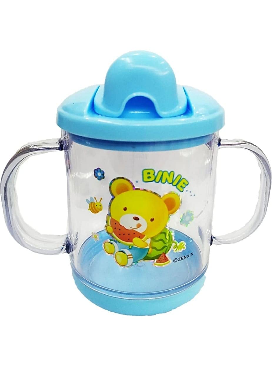 Premium Spout Sipper for Kids Infant Toddler 300ml, Anti-Spill Sippy Cup with Soft Silicone Straw BPA Free-image-2