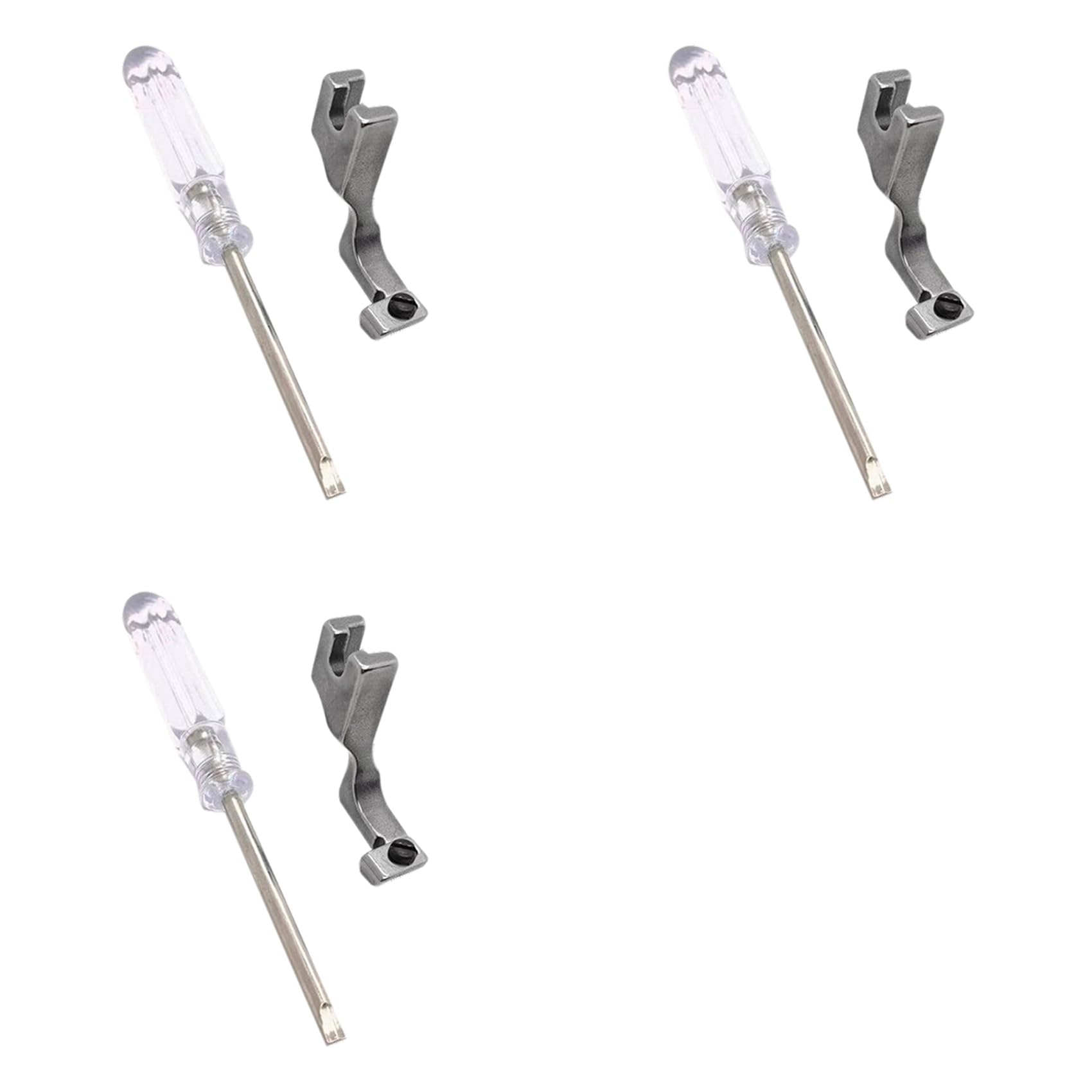 Vjsujehgy 3X Adjustable Zipper Presser Foot Unilateral Zipper Feet for Single Needle Lockstitch Industrial Sewing