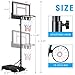 HYPATA Portable Basketball Hoop Outdoor, 4.7-6.9 FT Adjustable Basketball Hoop for Kids and Adults in Outdoor/Indoor,with Sturdy Base and Backboard,Easy Assembly for Home Use
