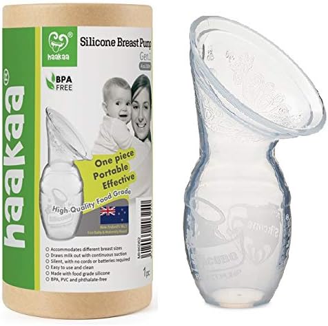 Haakaa Silicone Breastfeeding Manual Breast Pump Milk Pump 100% Food Grade Silicone BPA PVC and Phthalate Free