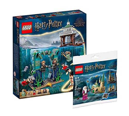 Lego Harry Potter - Juego de Torneo trimágico: el Lago Negro, cáliz de Fuego (76420) + Castillo de Hogwarts (30435), Juguete para niños a Partir de 8 años
