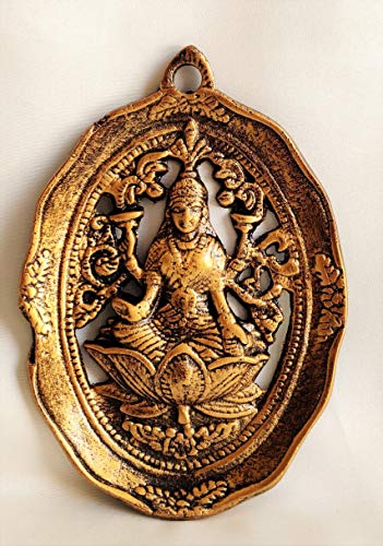 Cadre en laiton Lord Laxmi : objet de décoration murale en métal à suspendre