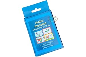 Learn Arabic Alphabet and Vocabulary Flash Cards (English and Arabic Edition)