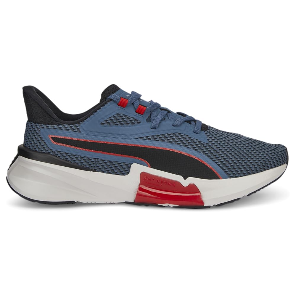 PUMA Mens Pwrframe Training Sneakers Shoes - Black, Blue - Size 12 M