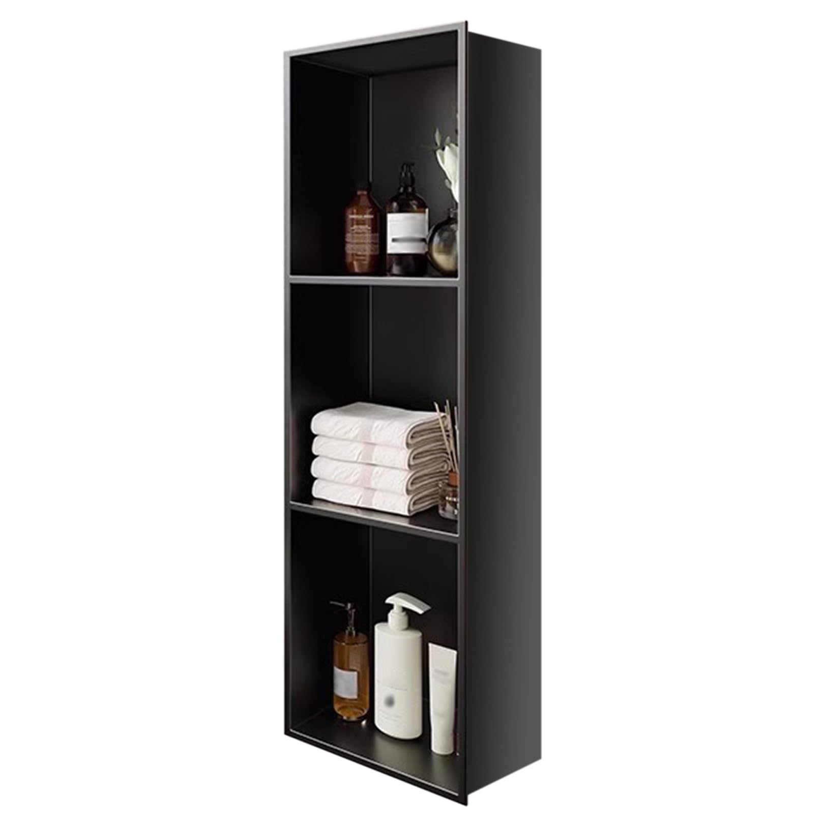 Étagère murale en acier inoxydable étanche anti-rouille pour douche sans désordre