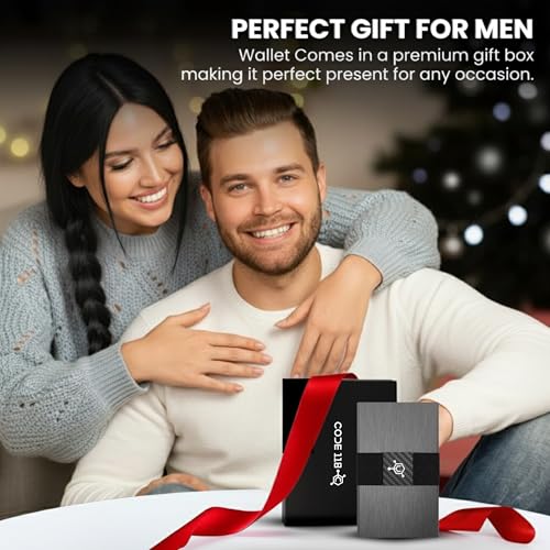 Image of CODE 118 Wallet for Men - Slim Minimalist Aluminum Smart Wallet with RFID Blocking - Compact cash and Credit card holder with Pop Up Ejector (Classic, Brushed Grey)