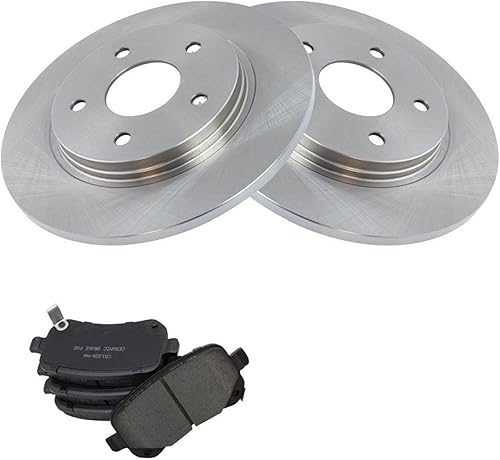 Kit de pastillas de freno y rotor de cerámica Posi para minivan 5 Lug 12.01 pulgadas (12.008 in) 12.008 in BKA10563