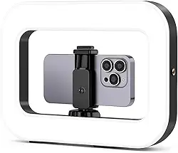 Iluminação Selfie Luz LED Ring Light Estabilizador com Suporte Celular Universal Com Luz De Selfie Youtuber Gravação Fotos Makes Linha Super Premium
