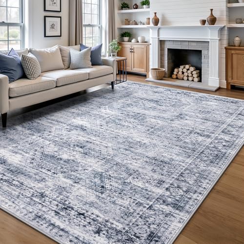 Tapete rectangular 5' x 7' antideslizante y lavable miniatura 3