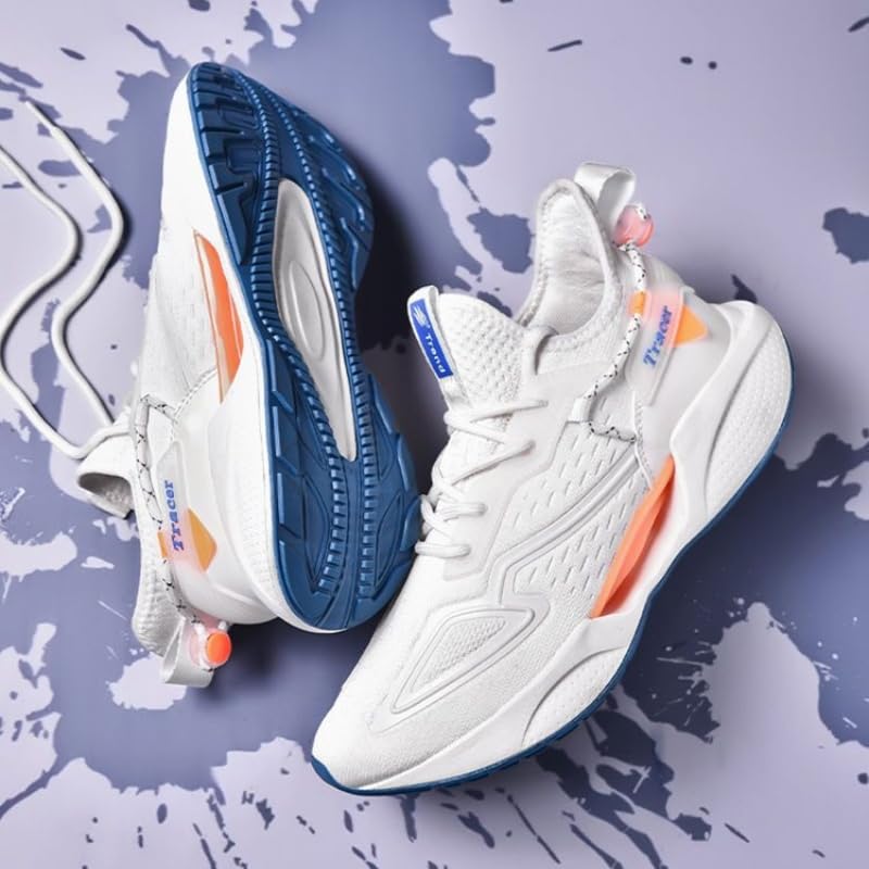 Men's Four Seasons Grid Casual Sports Shoes, Trendy, Breathable and Comfortable, Suitable for Students to wear as Running Shoes.3